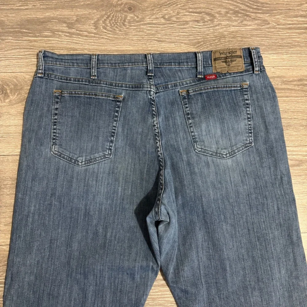 Wrangler‎ Premium Quality Comfort Western Mens Straight Leg Jeans Blue 40x27